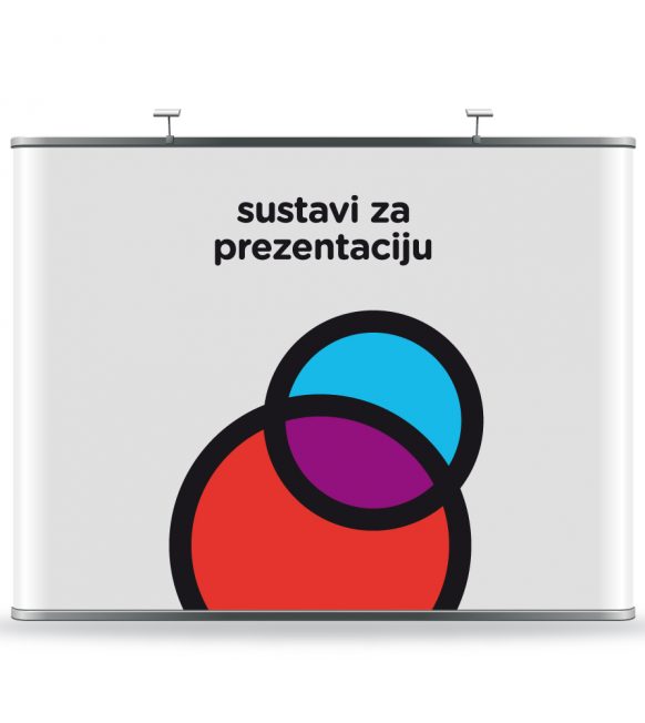 Reklamni zid, pop-up zid ili press wall ravni 4x3 m